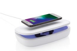 UV-C sterilizer box with 5W wireless charger