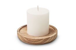 Candle with decorative holder