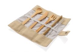 Order Reusable bamboo travel cutlery set