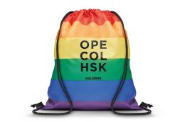 Rainbow RPET drawstring backpack