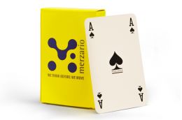 Playing Cards in box with print