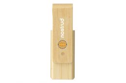 Durable twist bamboo USB stick