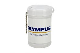 Print cylinder box with wet wipes