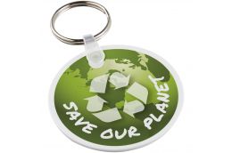 Circle-shaped recycled keychain