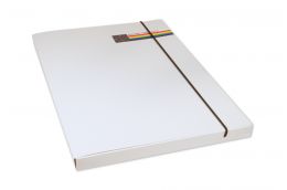 Folder with elastic