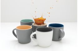 Ceramic mug with coloured inner 300 ml