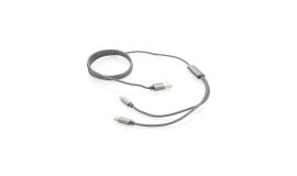 3-in-1 braided cable