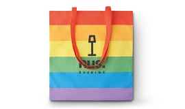 Rainbow shopping bag