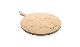 Round bamboo serving board