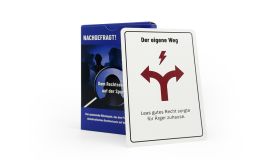 Informative playing cards with print