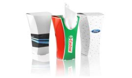 Box tissues for a car