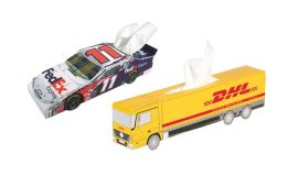 Car or truck tissue box with print