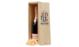 Wooden wine box for 1 bottle (750 ml)