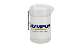 Print cylinder box with wet wipes