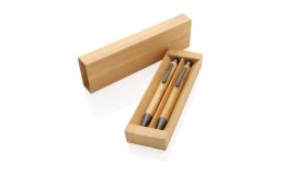 Bamboo modern pen set in box