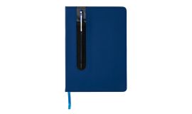 Hardcover PU A5 notebook with stylus pen