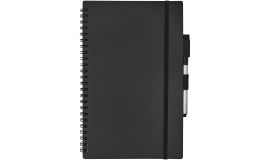 Reusable A5 softcover notebook with pen