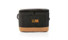 Impact AWARE™ XL RPET two tone cooler bag with cork detail
