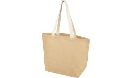 Jeska 300 g/m² jute tote bag 12L