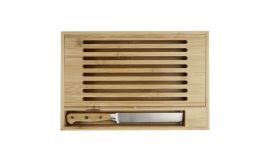 Pao bamboo cutting board with knife